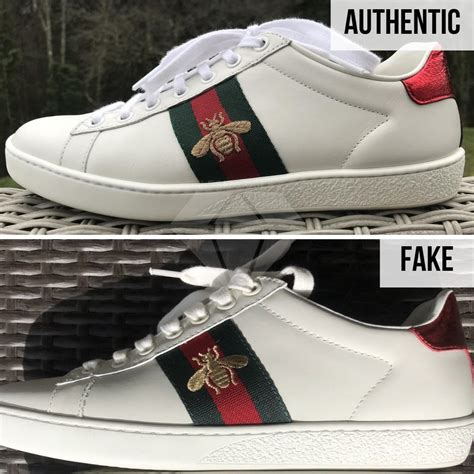 gucci ace plain real vs fake|gucci ace sneakers tongue.